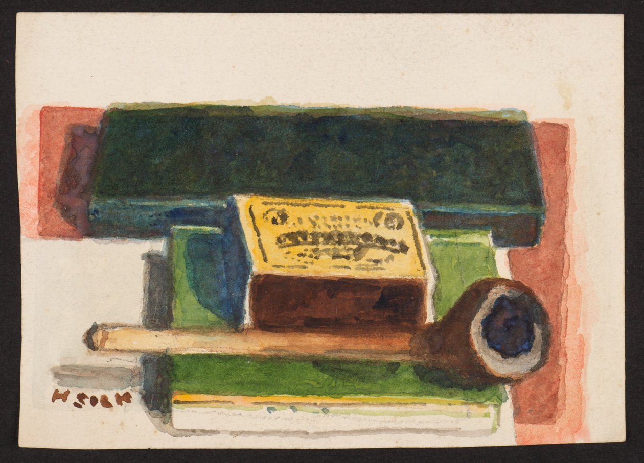 Tändstickor och pipa, c.1930 av Henry Silk