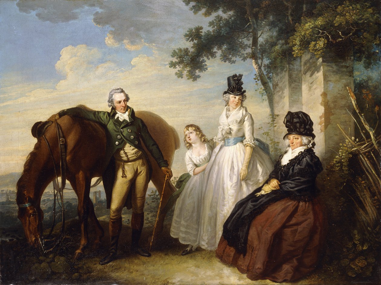 Ett gruppporträtt av familjen Parker, av Henry Singleton