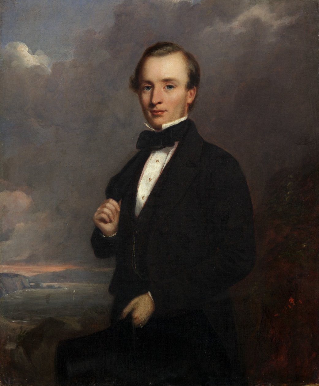 Porträtt av en ung man (olja på duk) av Henry Spurrier Parkman