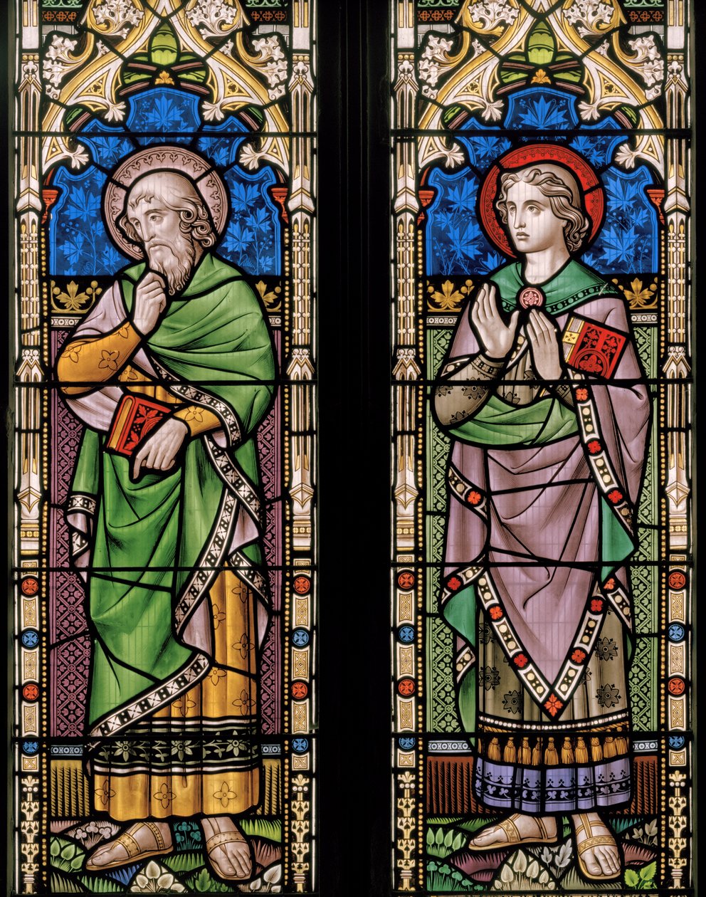 St Luke och St John, ca 1859 (målat glas) av Henry Stacey Marks