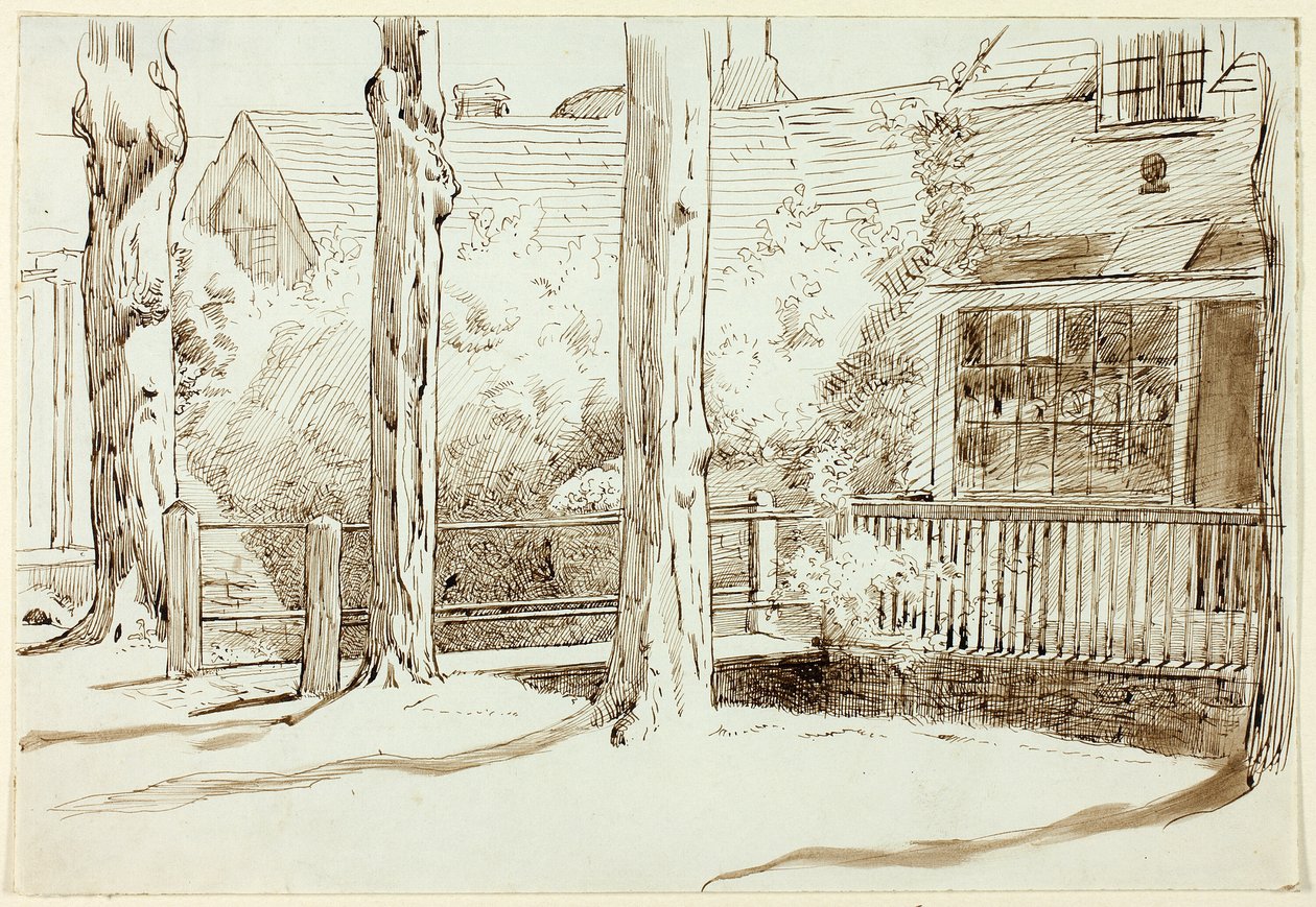 Hus och gamla träd av Henry Stacy Marks