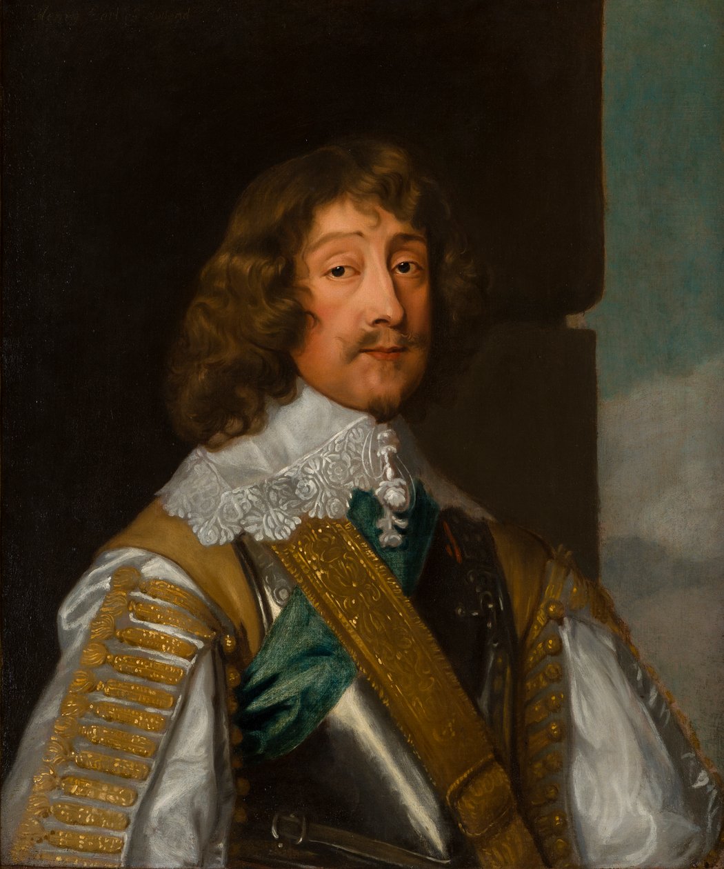Porträtt av Henry Rich, ca 1:e jarl av Holland (1590-1649), ca 1636-49 (olja på duk) av Henry Stone