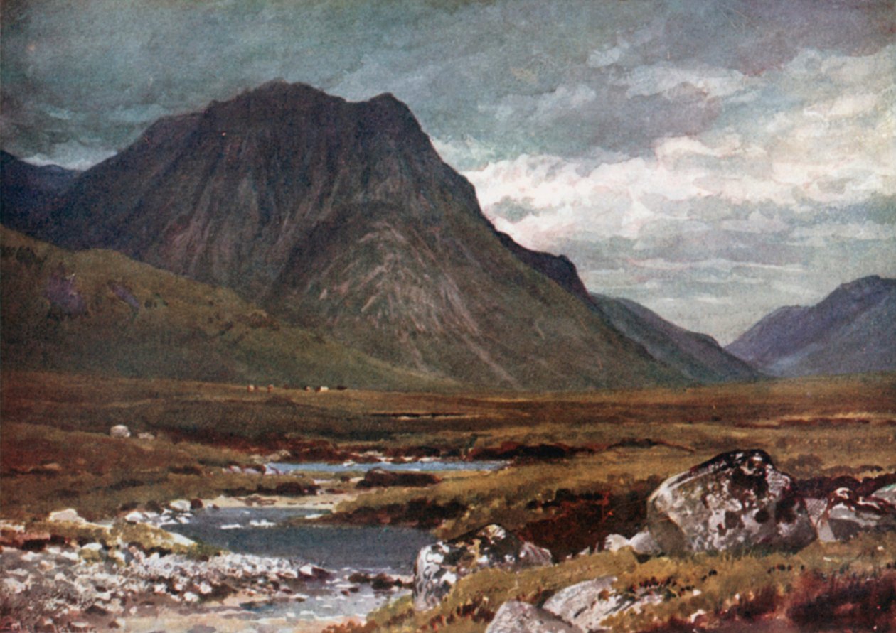 Moor of Rannoch, Perthshire och Argyllshire (färglitografi) av Henry Sutton Palmer