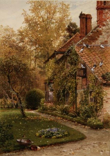 Round My House: A Side of the Cottage, Elm Grove, Ripley, Surrey av Henry Sutton Palmer