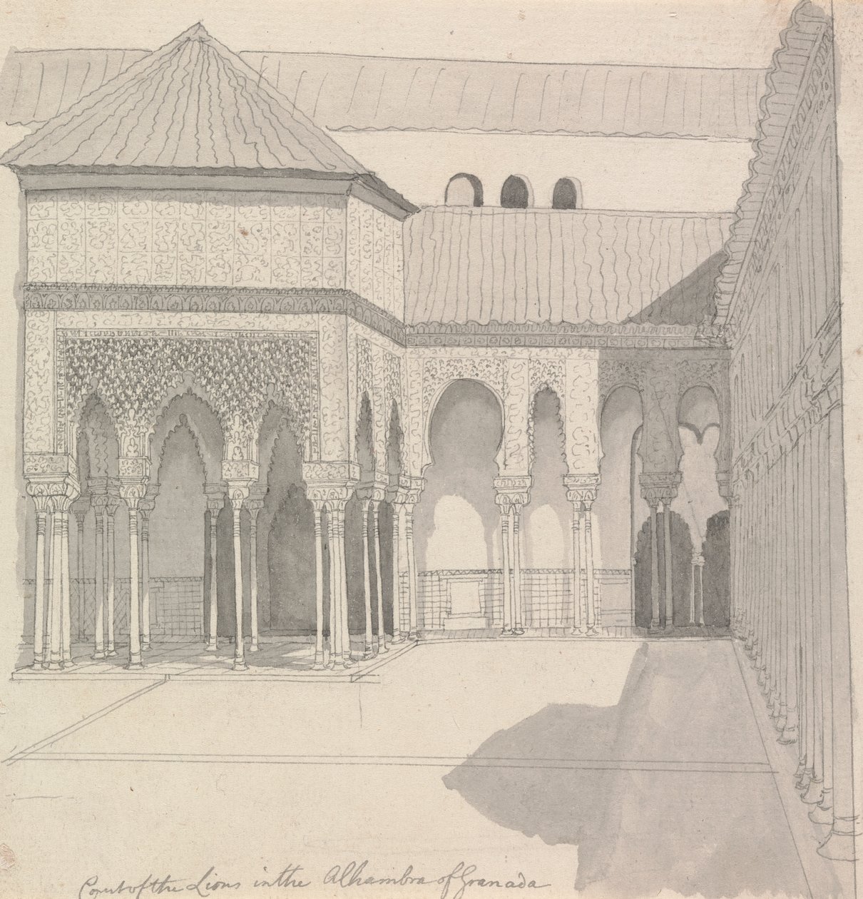 Lions domstol i Alhambra i Granada av Henry Swinburne