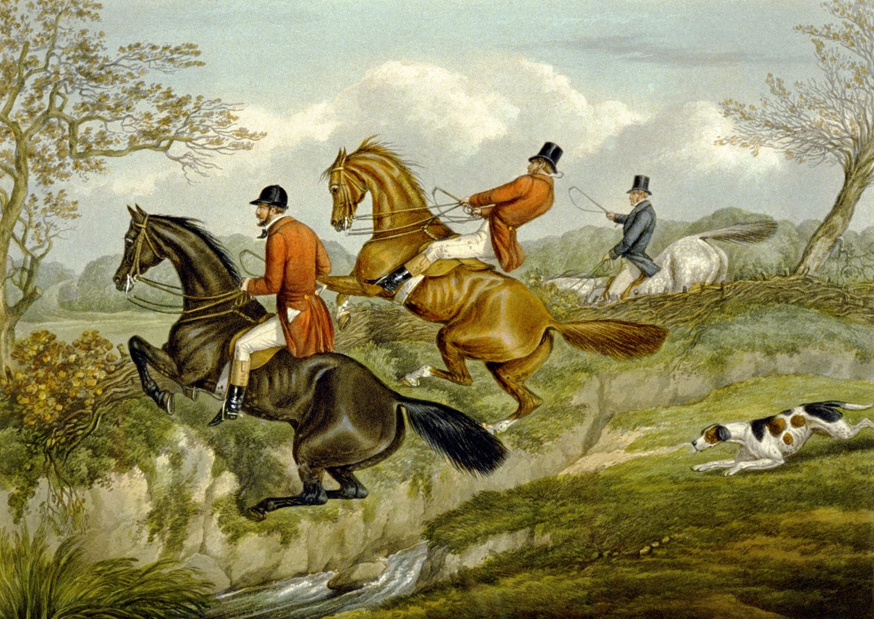 Scrambling Over a Hedge, tallrik från 