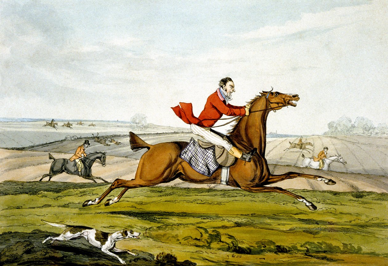 Champing at the Bit, från "Qualified Horses and Unqualified Riders" av Henry Thomas Alken