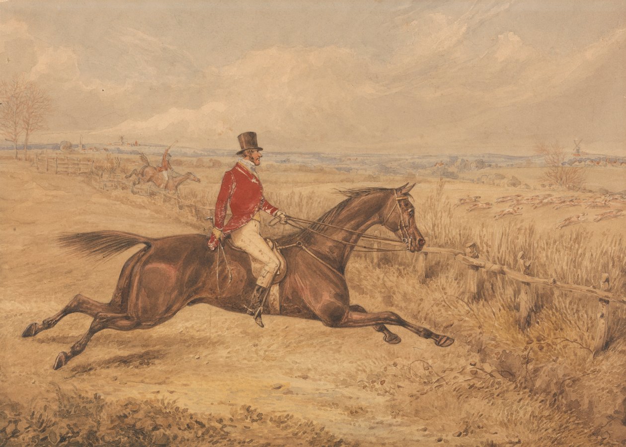 Laddar ett oxstaket av Henry Thomas Alken
