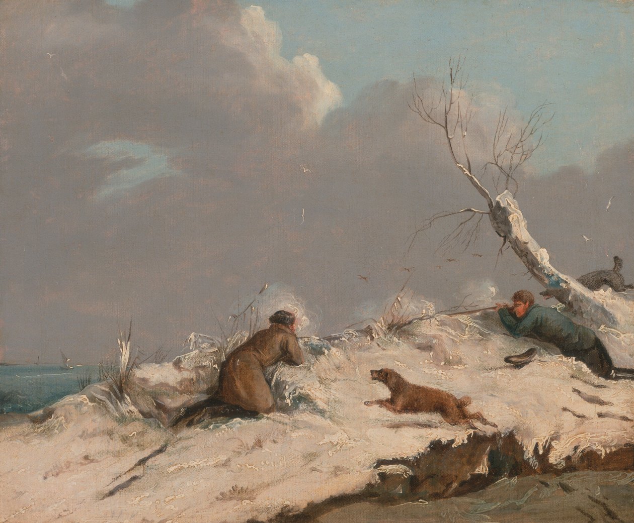 Ankaskytte på vintern av Henry Thomas Alken