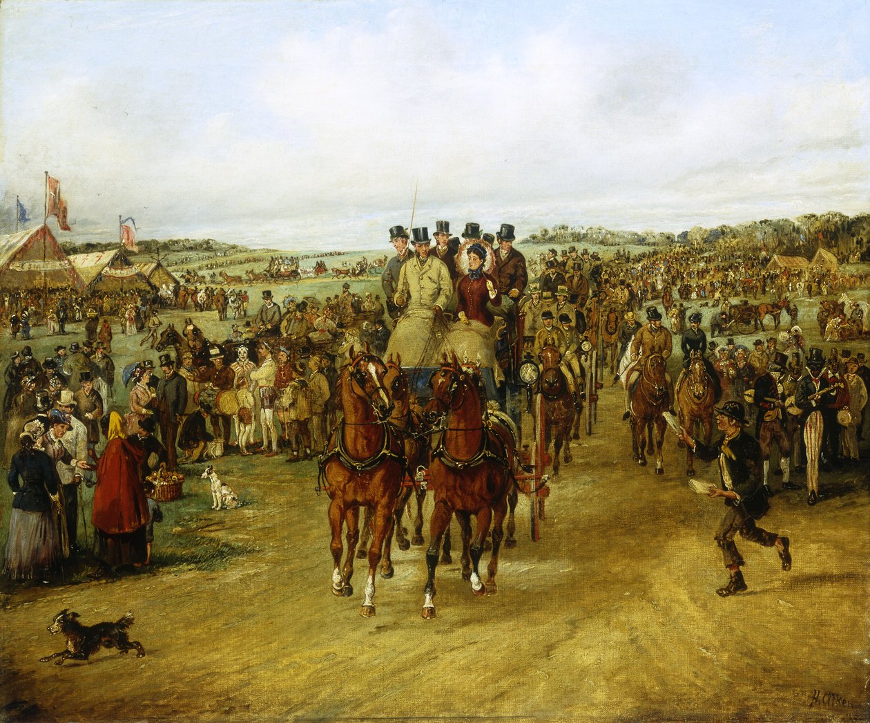 På väg till derbyt, av Henry Thomas Alken