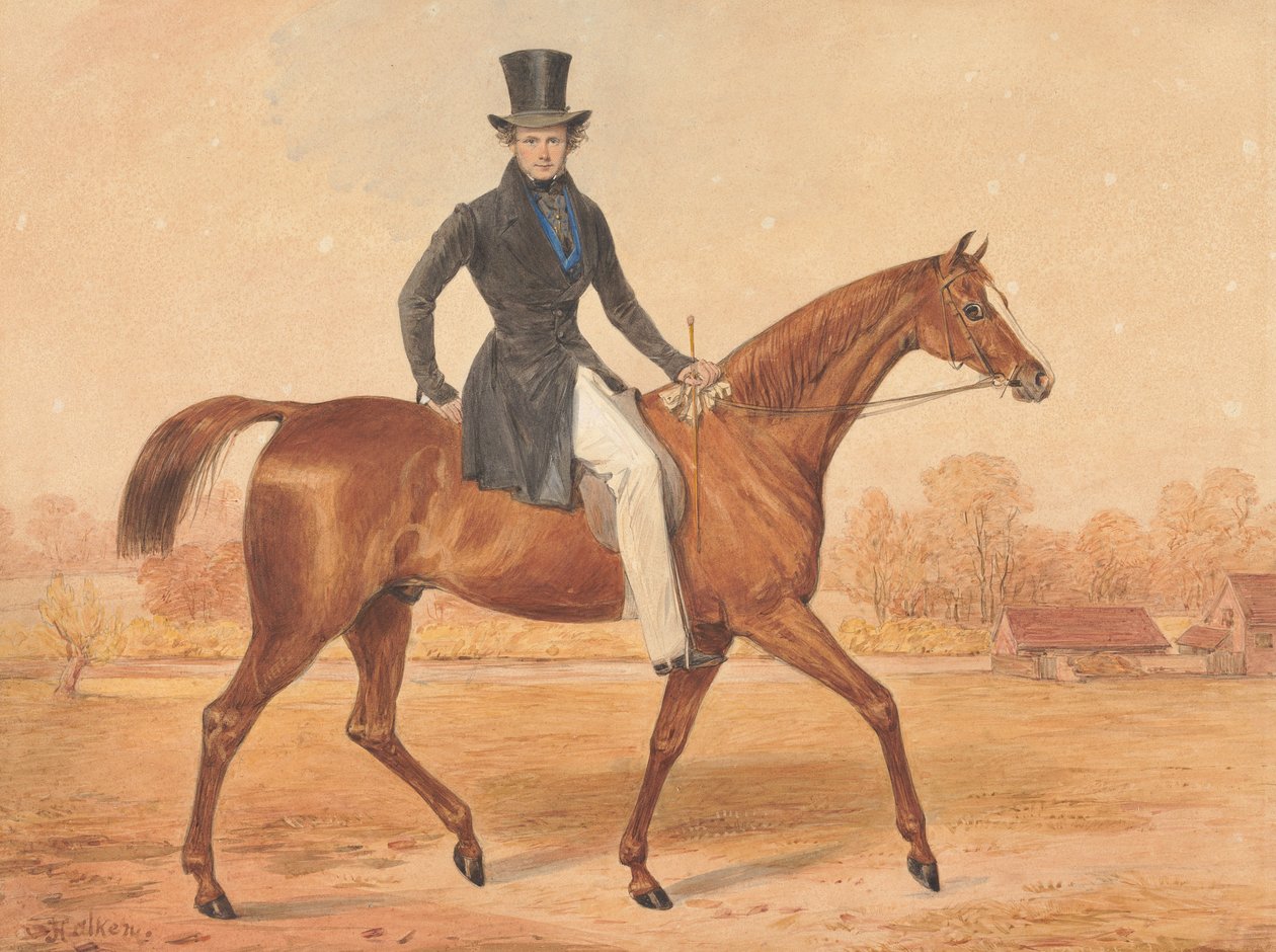 H. Grant till häst av Henry Thomas Alken