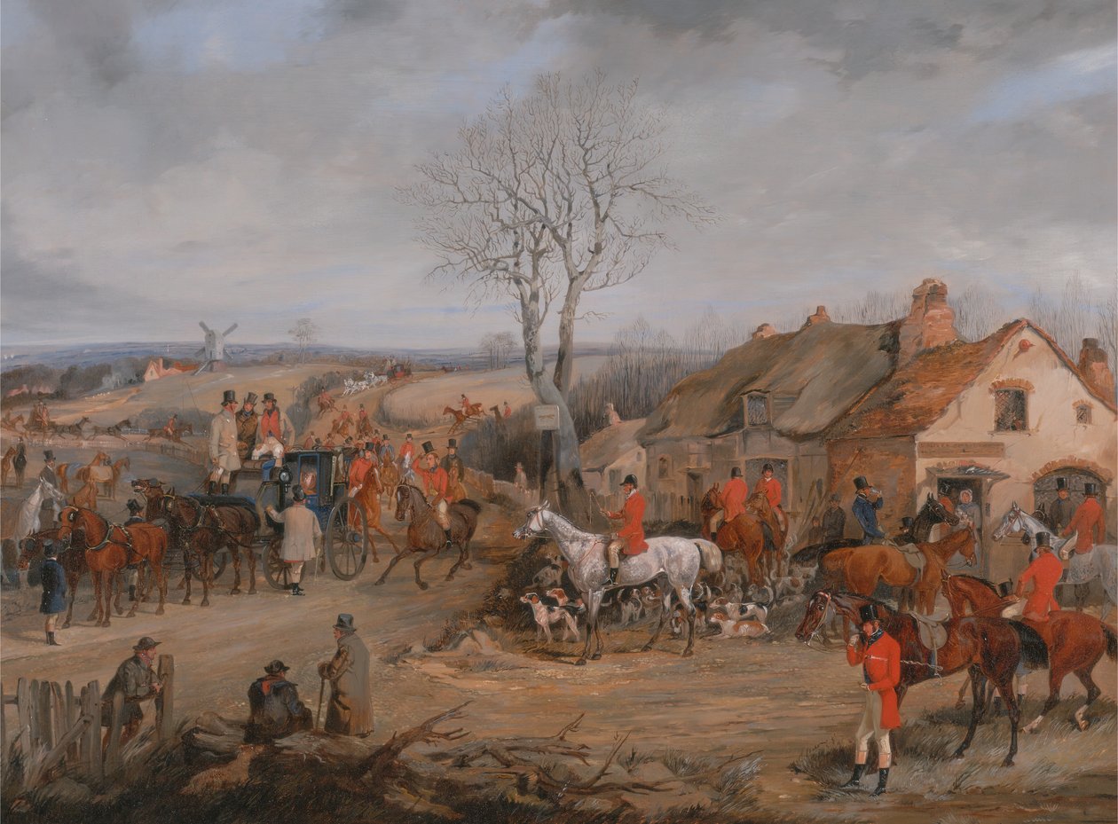 Jaktscen: The Meet, ca. 1840. av Henry Thomas Alken