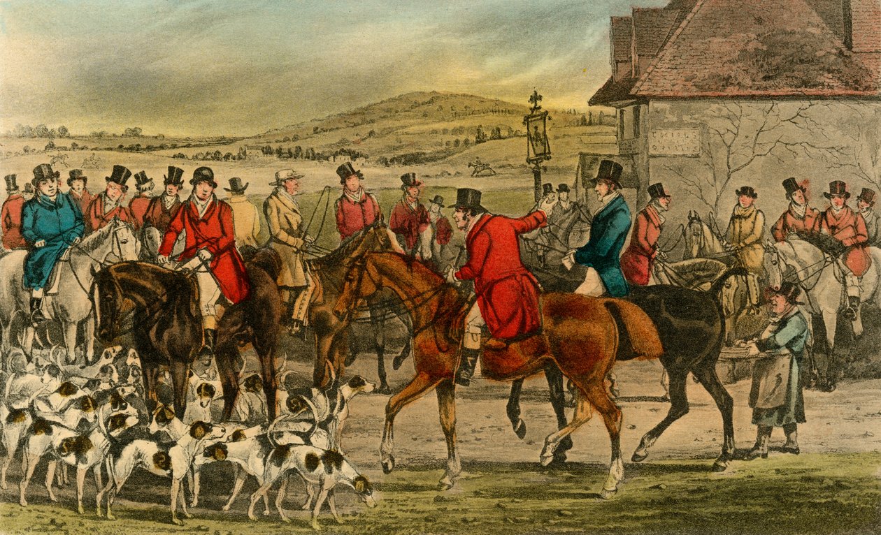 Mr. Jorrocks introducerar Yorkshireman till Surrey, 1838 av Henry Thomas Alken