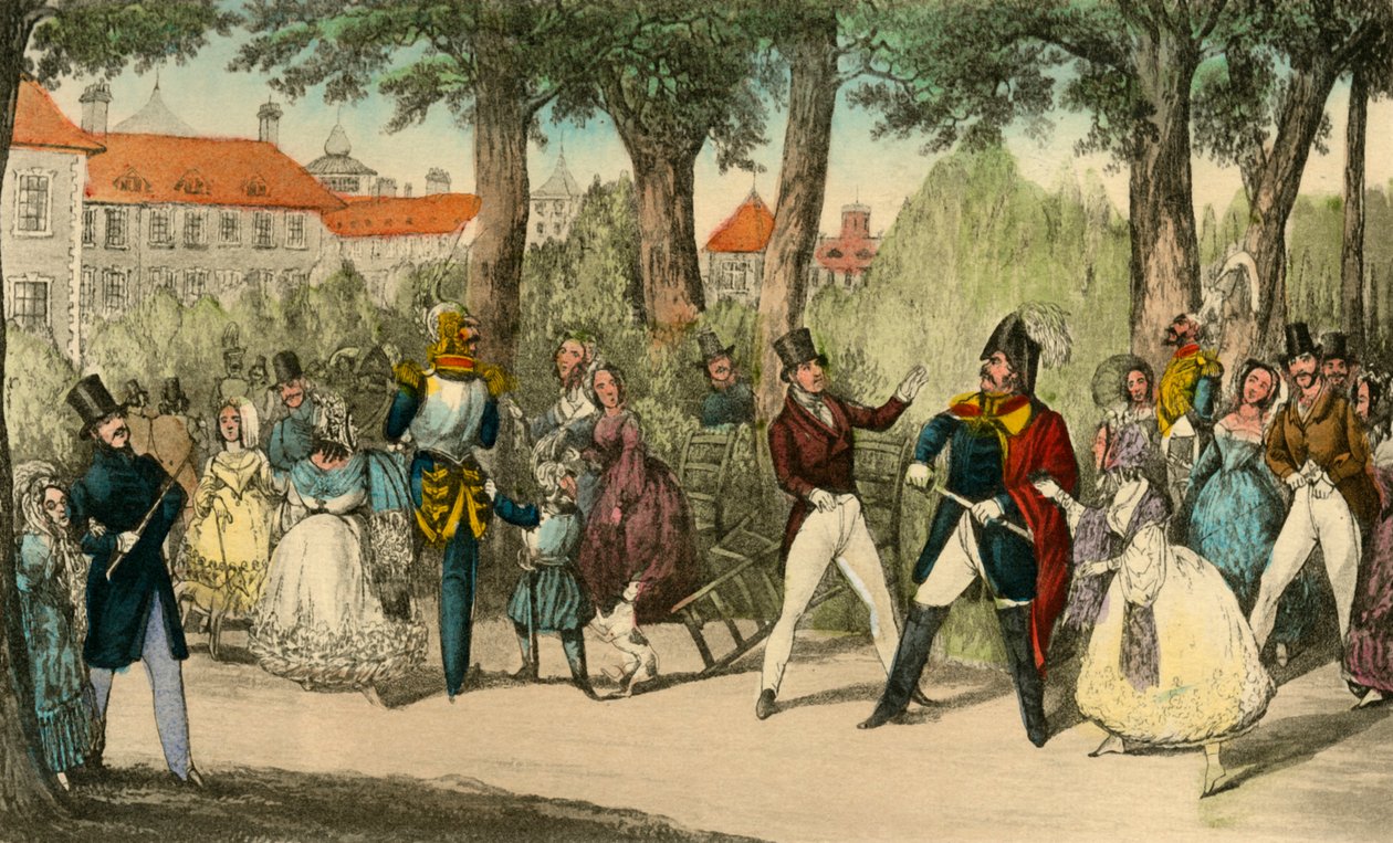 Mr. Jorrocks avsäger sig bekantskapen med Yorkshireman, 1838 av Henry Thomas Alken