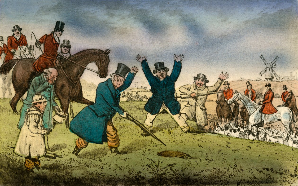 Gamle Tom, veteranharen och hans upplevelser, 1838 av Henry Thomas Alken