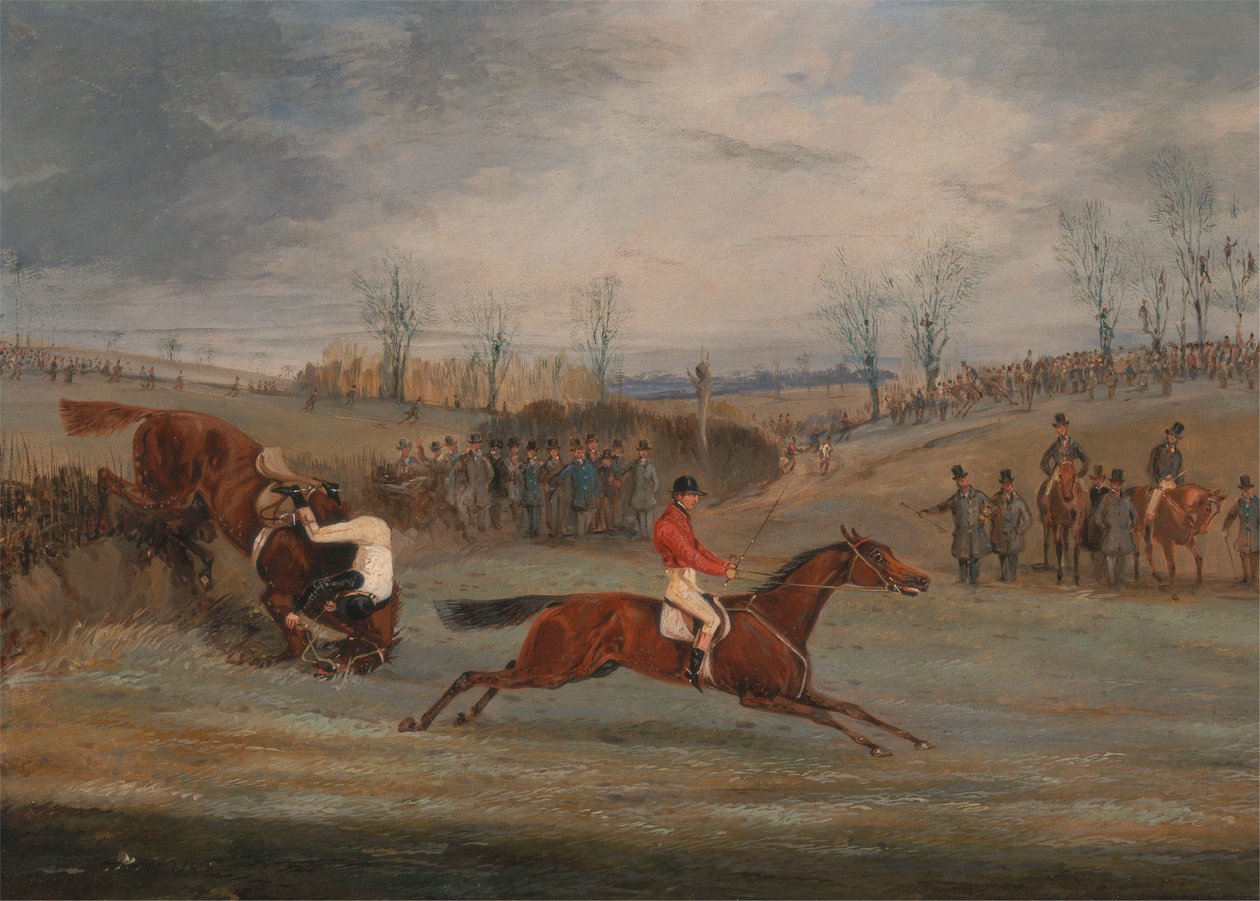 Scener från en brantare: nära finishen av Henry Thomas Alken