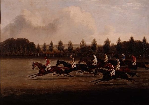Start av Doncaster St. Leger av Henry Thomas Alken
