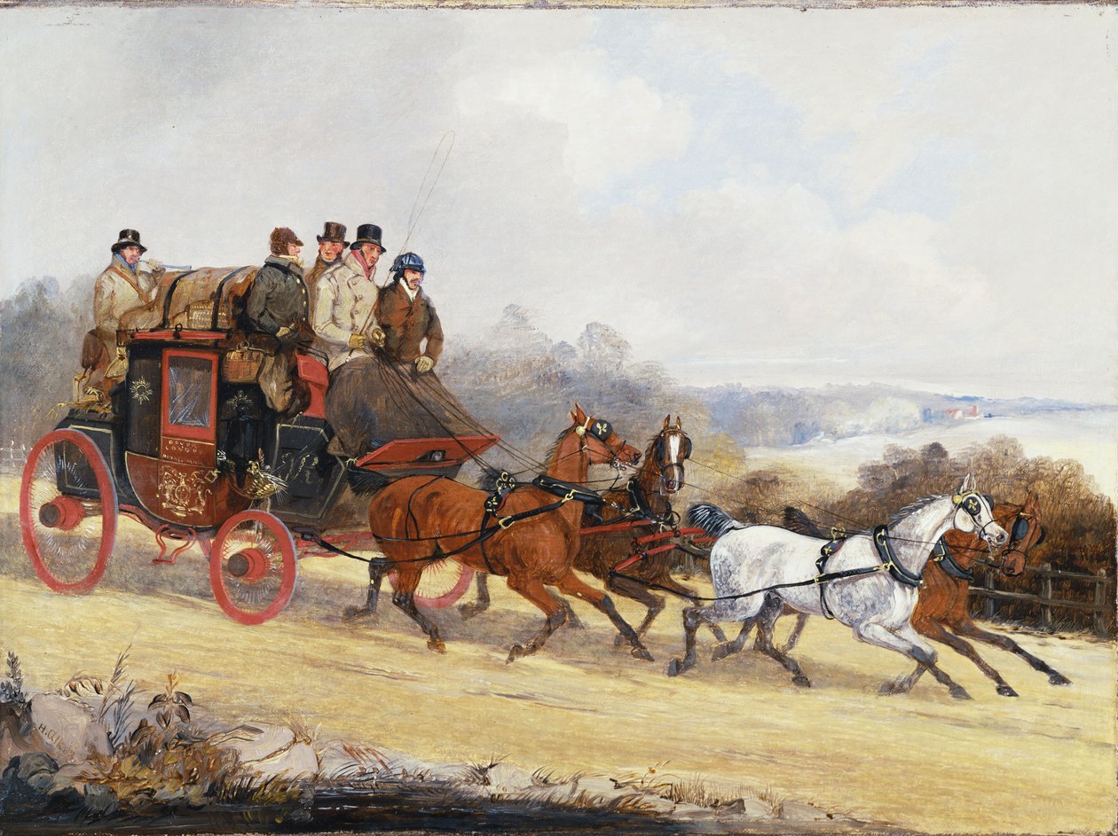 Bussen från Dover till London: På sommaren av Henry Thomas Alken