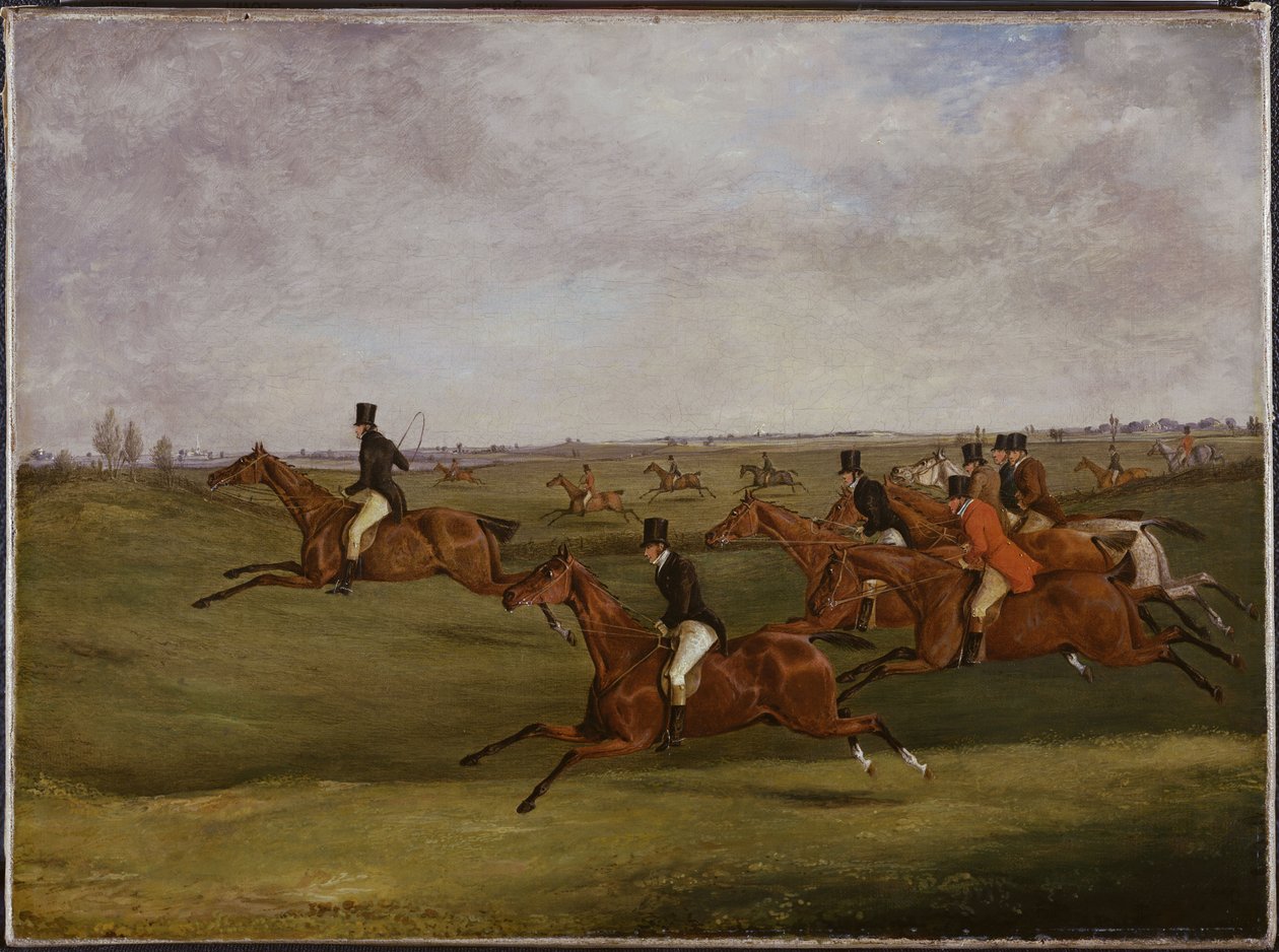 The Grand Leicestershire Steeplechase, 12 mars 1829: Going the Pace av Henry Thomas Alken