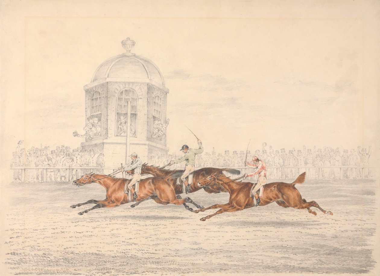 St. Leger, Doncaster: målgången av Henry Thomas Alken