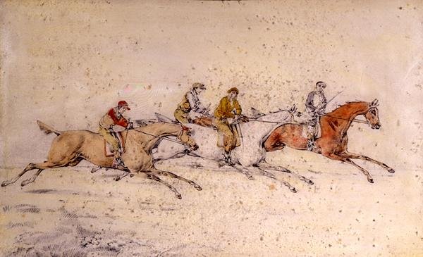 De första två sekunderna, (penna, akvarell) (par 85460) av Henry Thomas Alken