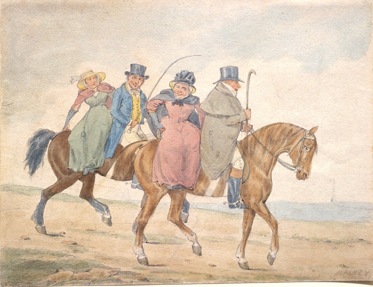 Englands yeomanry på besök av Henry Thomas Alken