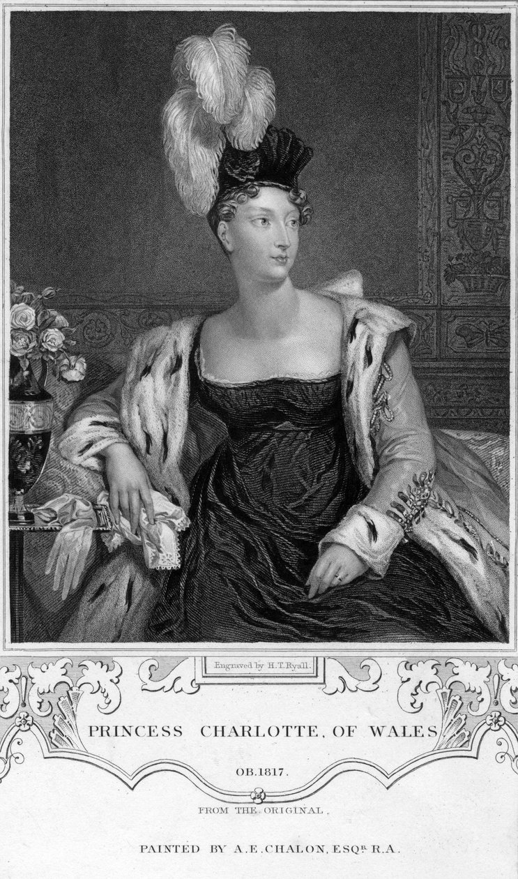 Prinsessan Charlotte Augusta av Wales, 1800-talet. av Henry Thomas Ryall