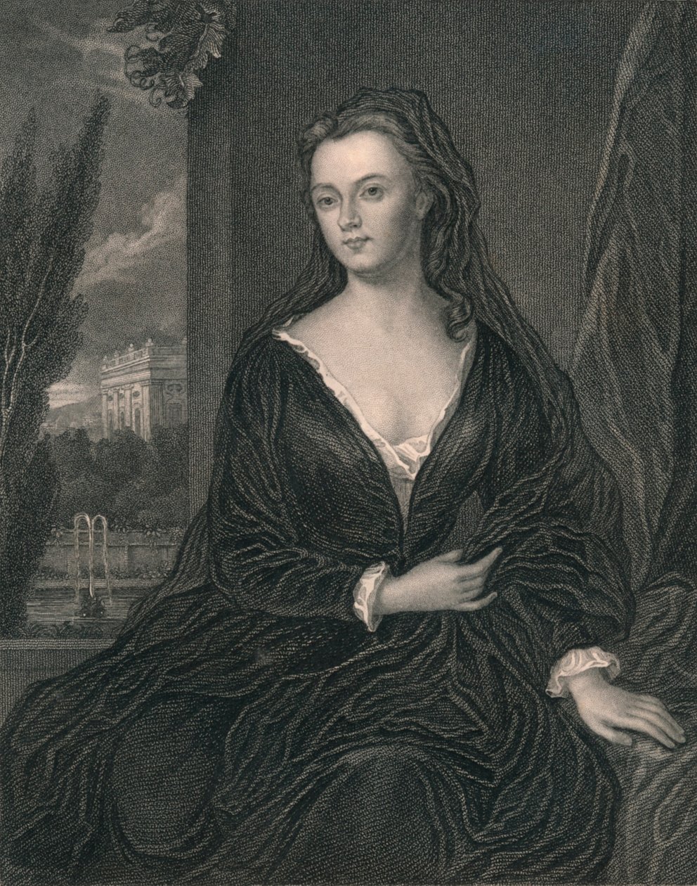 Sarah Jennings, hertiginna av Marlborough, början av mitten av 1800-talet. av Henry Thomas Ryall