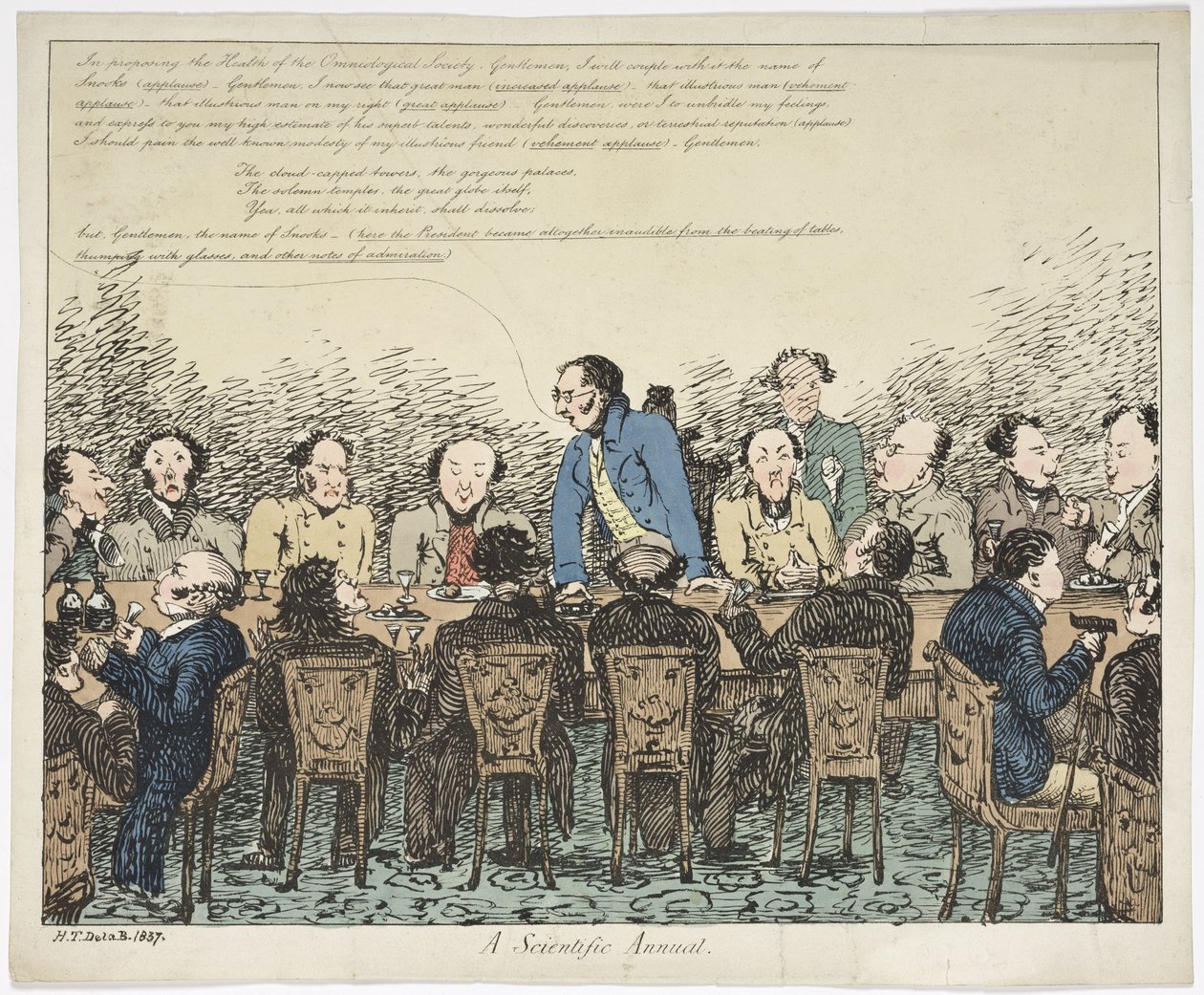 A Scientific Annual, 1837 (färgad etsning) av Henry Thomas after De La Beche