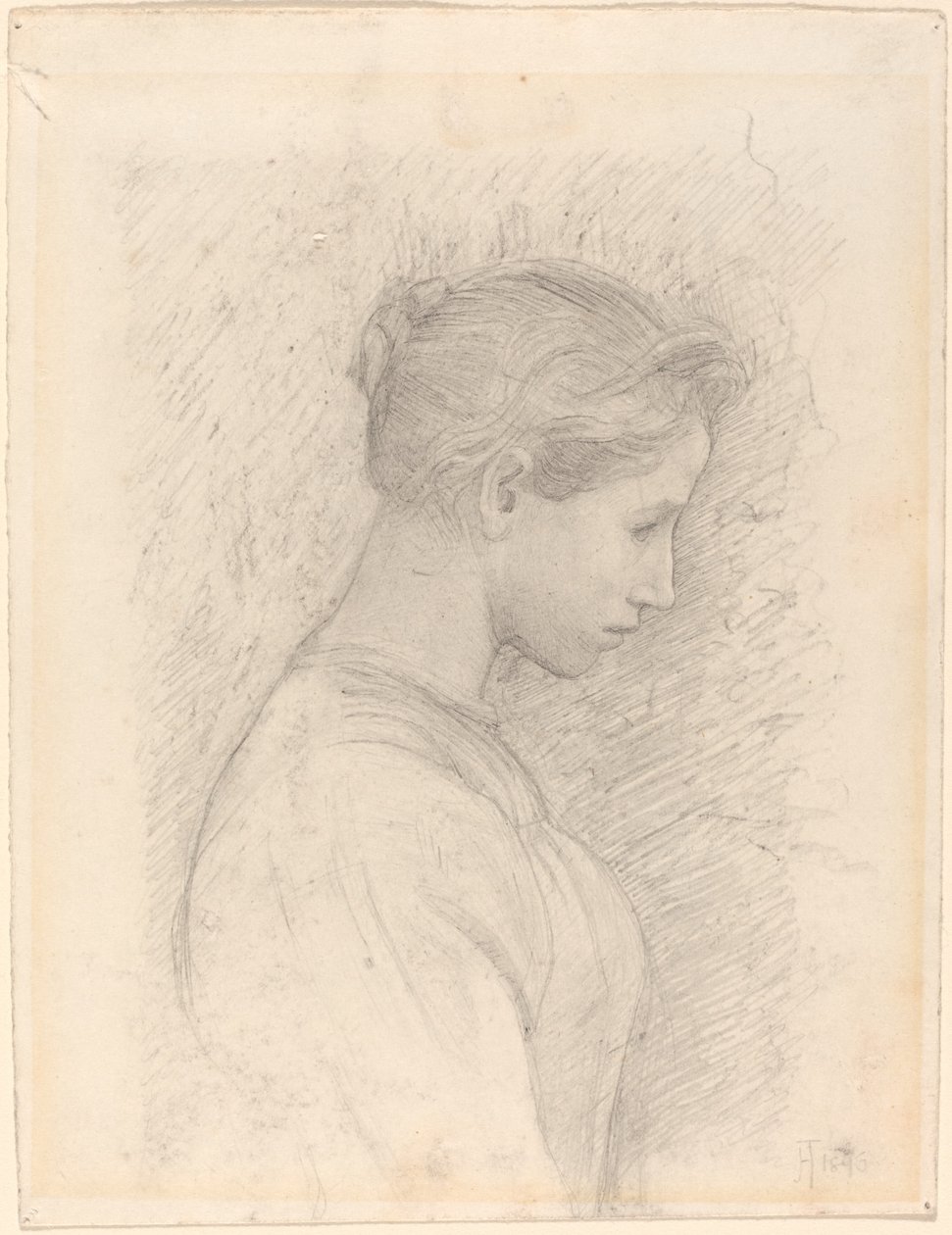 プロフィールスウェーデン語の若い女性 av Henry Tonks