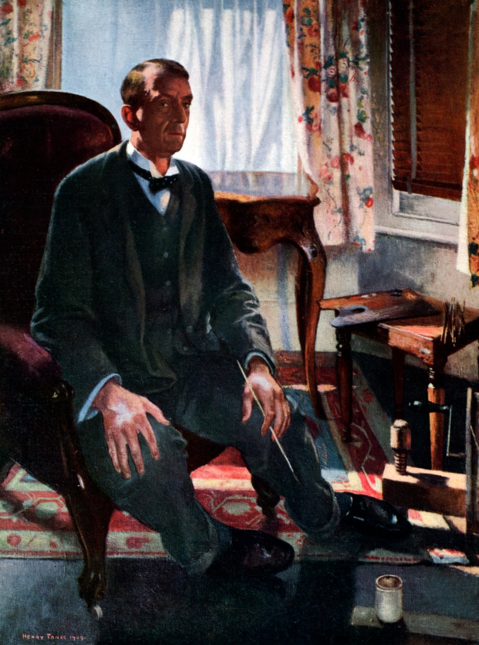 Självporträtt, 1909, 1926 av Henry Tonks