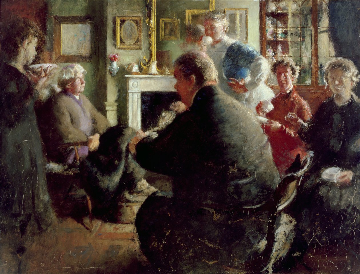 Steer at Home, 109 Cheyne Walk (på julafton) c.1929-30 av Henry Tonks