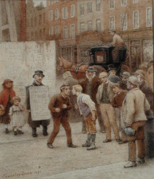 En oenighet (akvarell på papper) av Henry Towneley Green