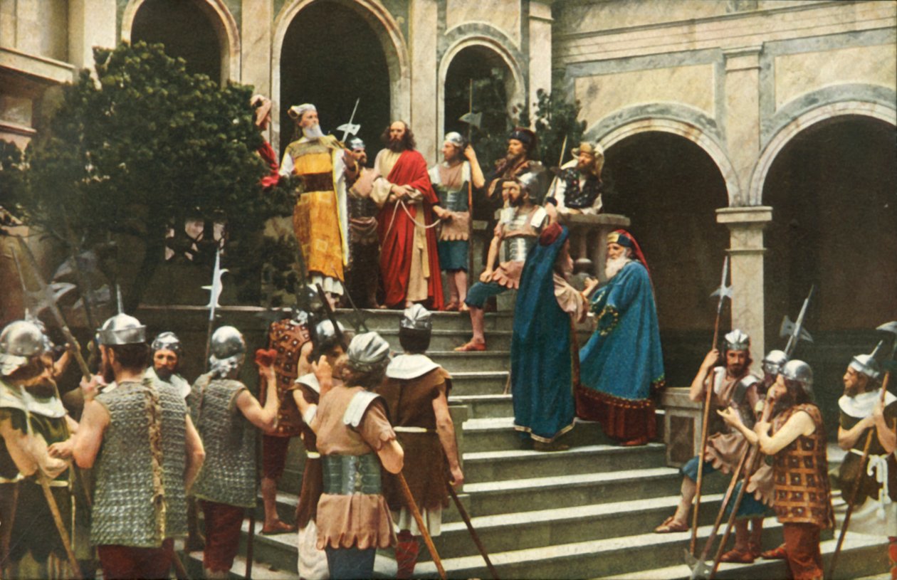 Jesus före Ananias, 1922. av Henry Traut