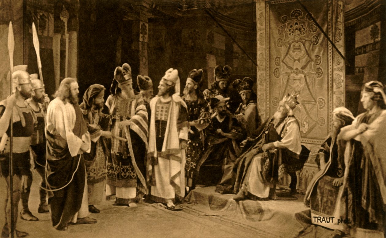 Jesus före Herodes, 1922. av Henry Traut