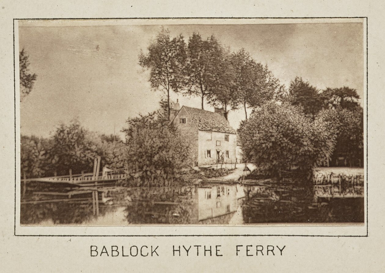 Bablock Hythe Ferry av Henry W. Taunt