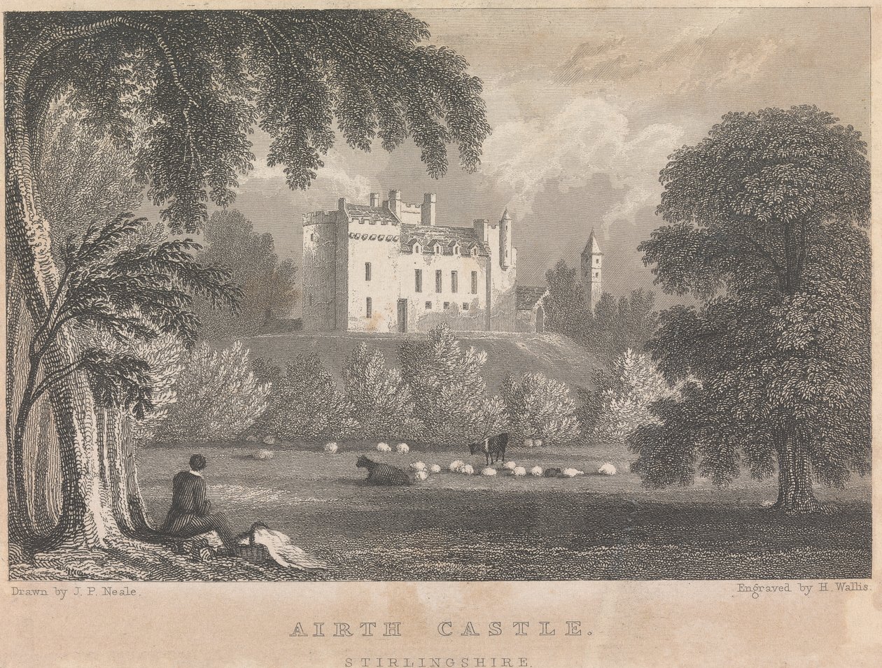 Airth Castle, Stirlingshire; sida 4 (volym ett) av Henry Wallis