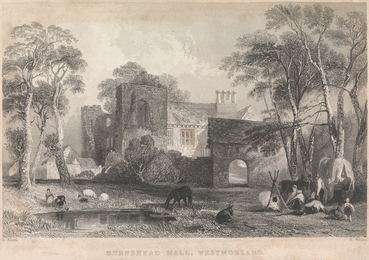Burnshead Hall, Westmorland; sida 45 (volym ett) av Henry Wallis