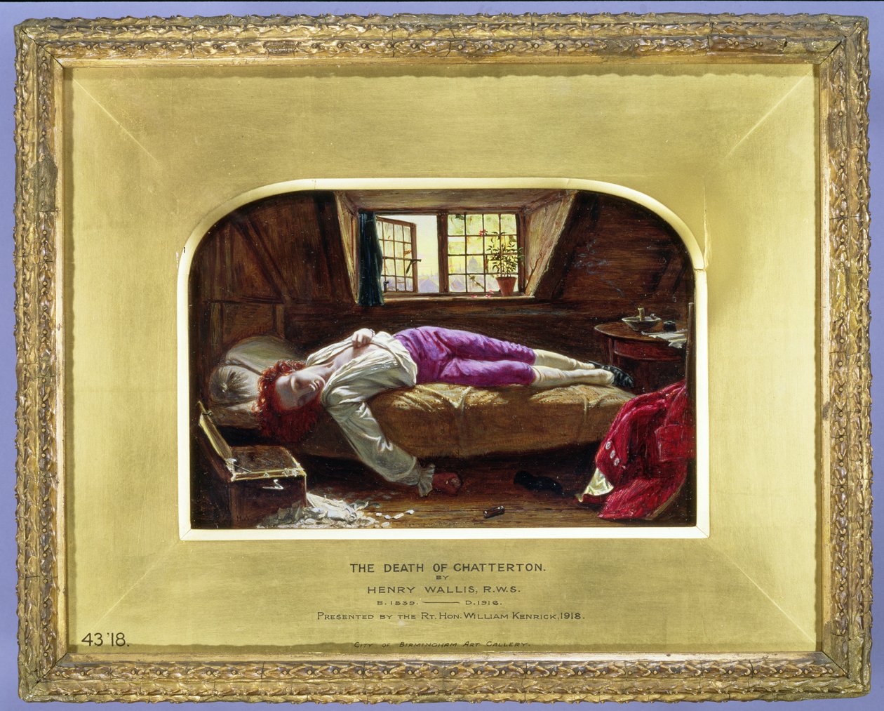 The Death of Chatterton, c.1856 av Henry Wallis