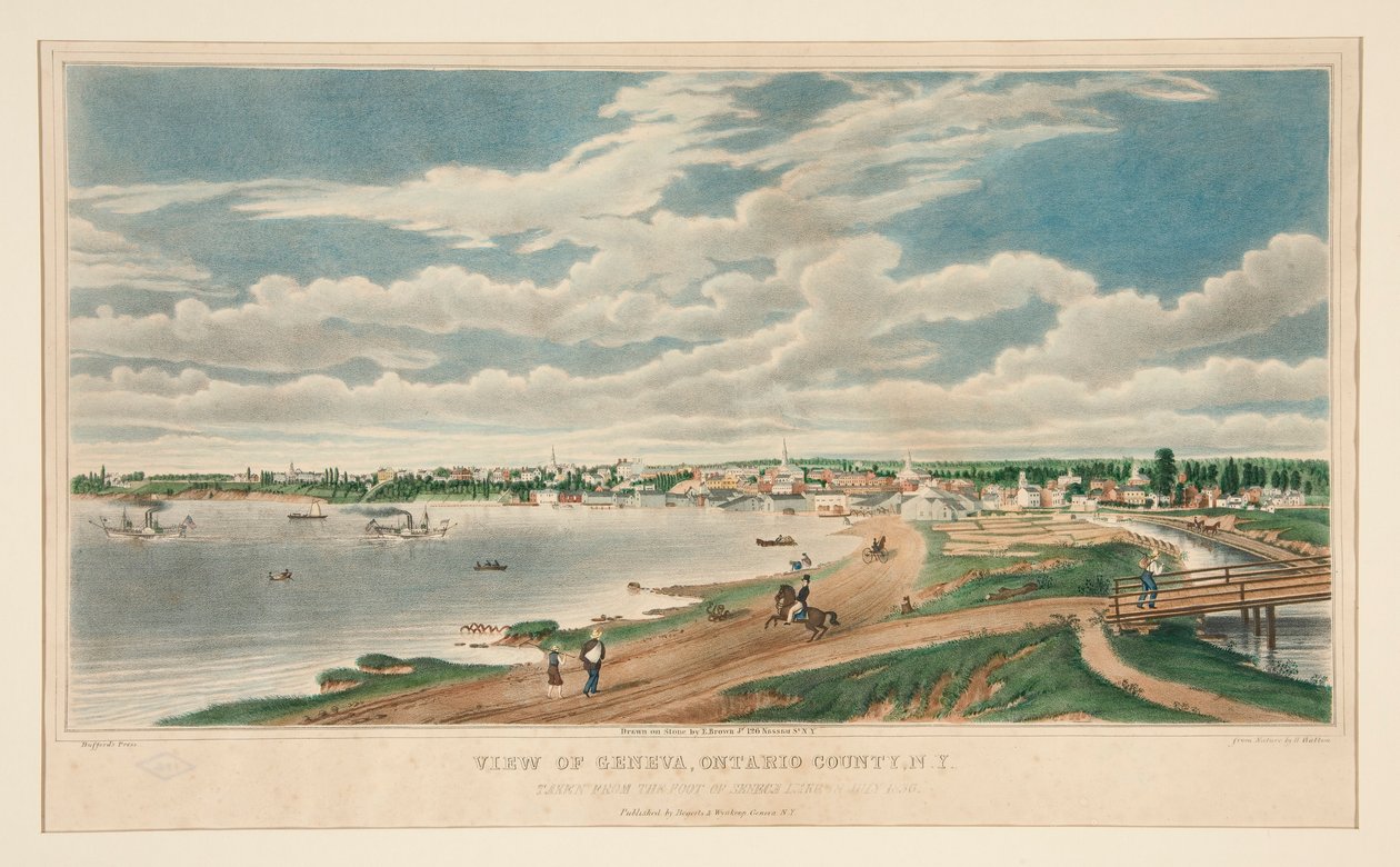 Utsikt över Genève, Ontario County, N.Y. av Henry Walton
