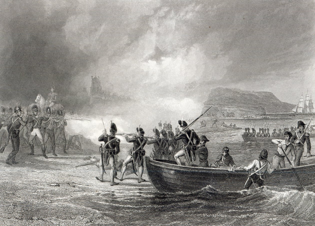 Försök av den franska flottan att landa i Bantry Bay, Cork 1796 av Henry Warren