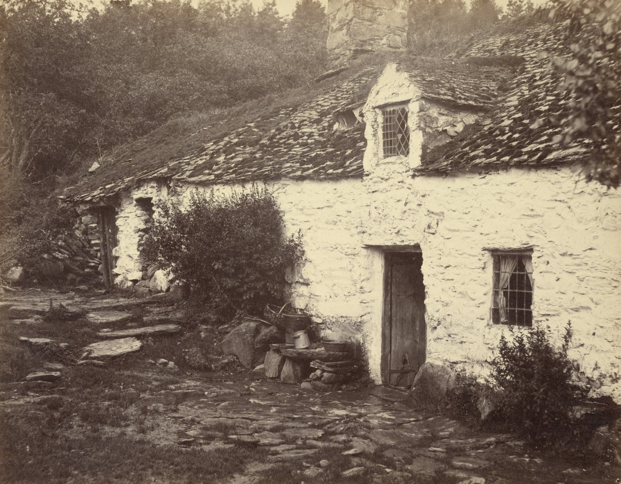 [Stuga vid Pentre, Wales] av Henry White