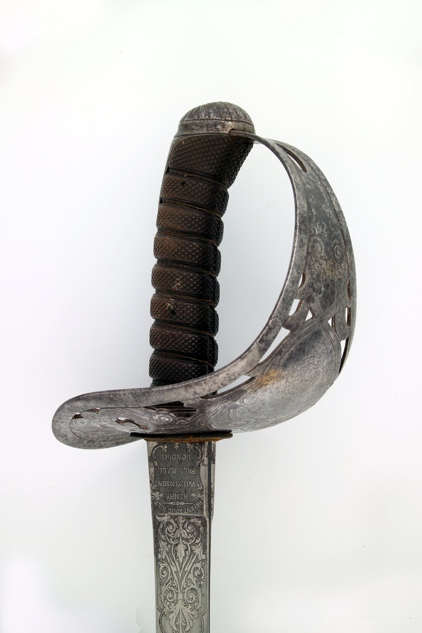 Artilleriofficers svärd tillhörande kapten Tyrwhitt Pulman, Bengal Artillery, 1859 av Henry Wilkinson