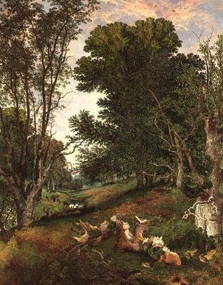 Mot en kväll i skogen av Henry William Banks Davis