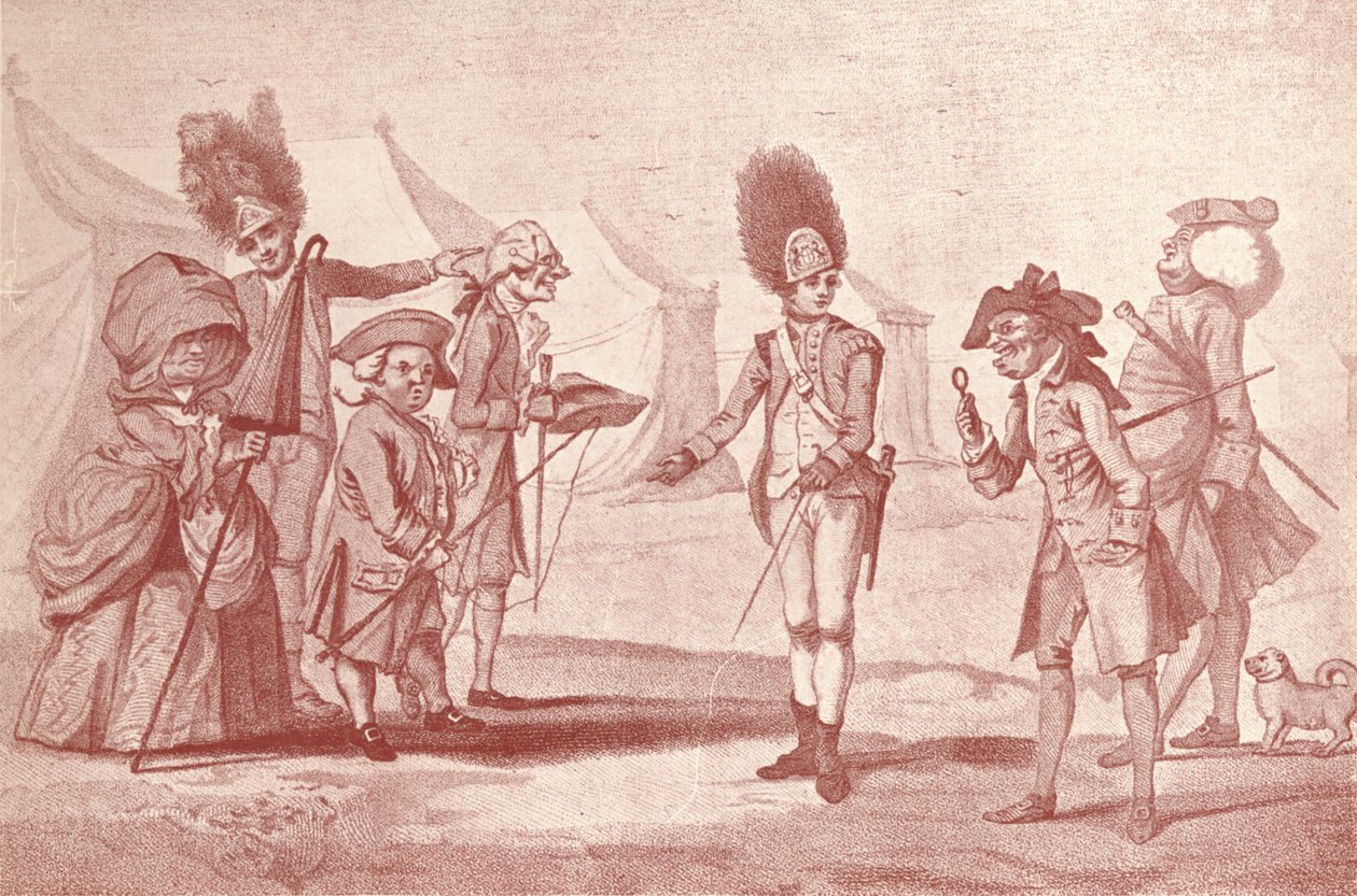 Ett besök i lägret, c1800-1810, 1909 av Henry William Bunbury