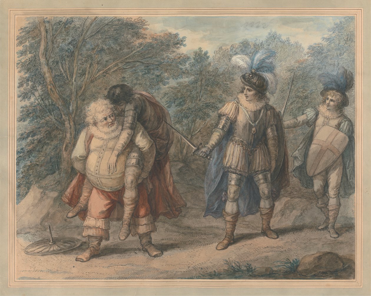 Falstaff bär Dead Hotspur av Henry William Bunbury