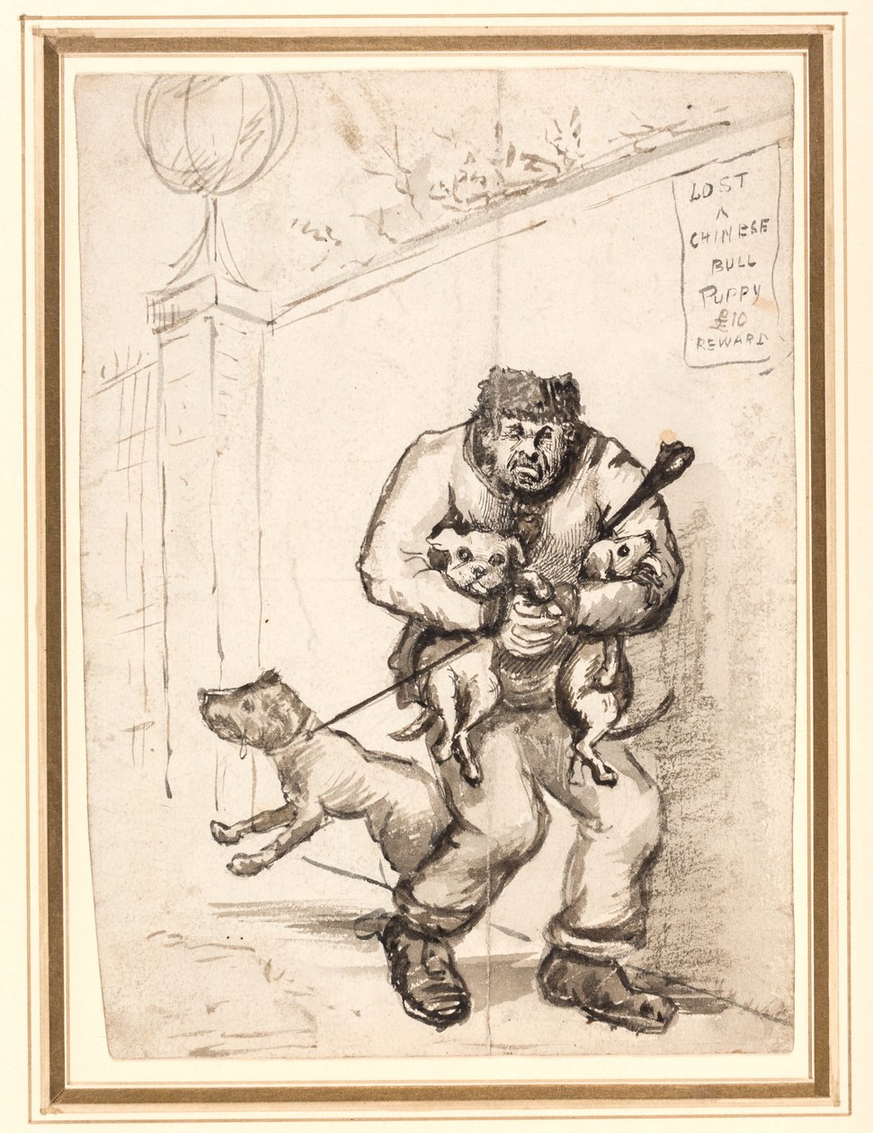Förlorade en kinesisk tjurvalp 10 £ belöning av Henry William Bunbury