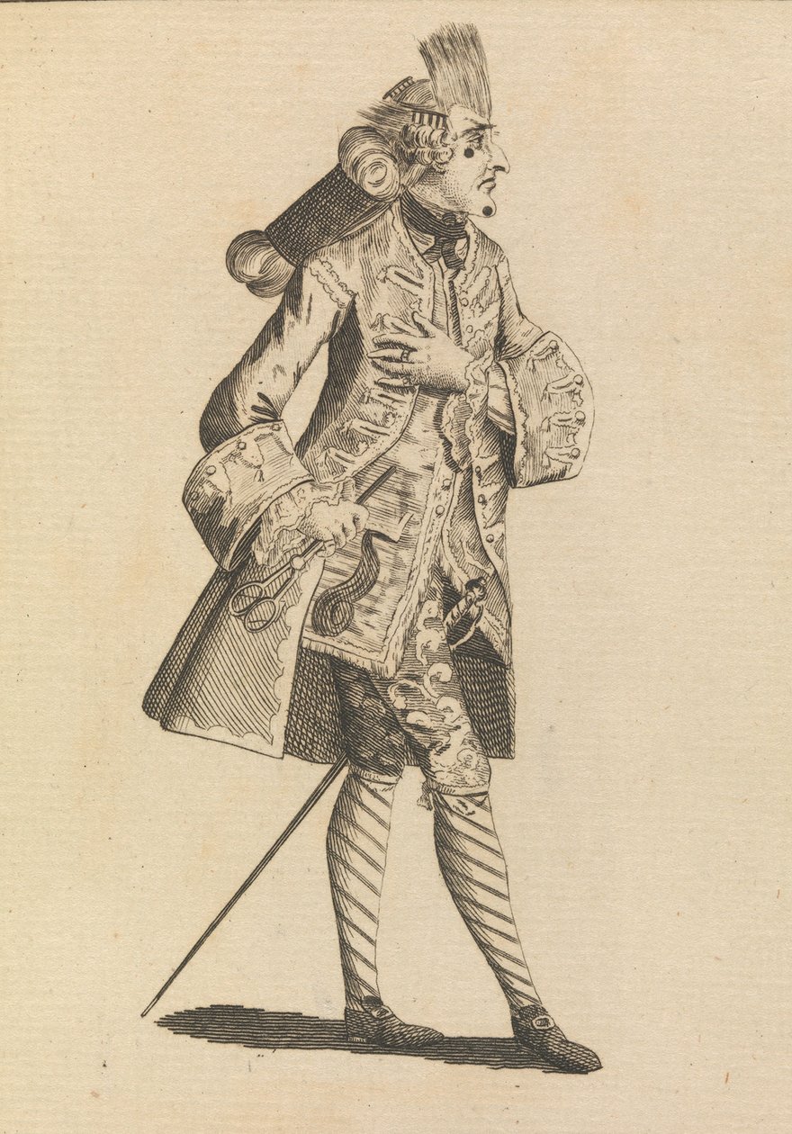 Monsieur Le Frizeur, 21 maj 1771. av Henry William Bunbury.