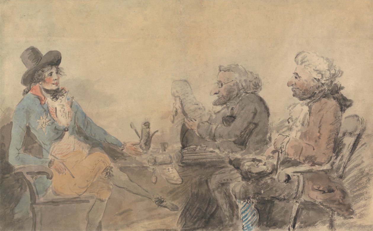 Prinsregenten och penninglångarna av Henry William Bunbury