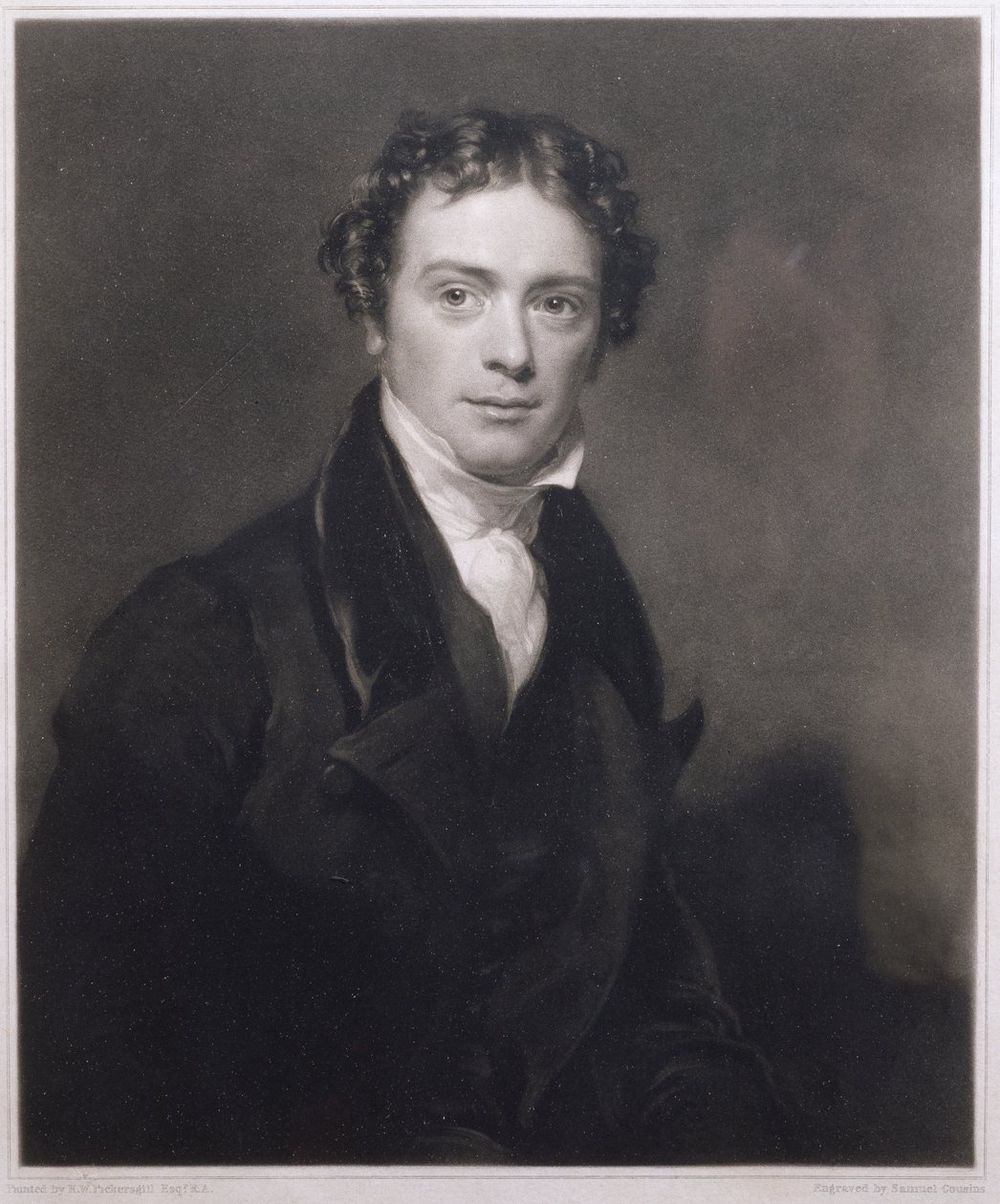 Porträtt av Michael Faraday (1791-1867) graverad av Samuel Cousins (1801-87) 1830 av Henry William Pickersgill